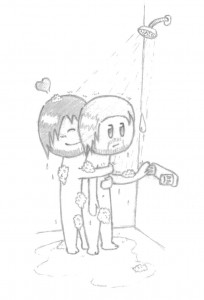shower hug