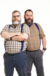 Jeffrey Costello & Robert Tagliapietra, designers, Costello Tagliapietra. Together for 16 years.